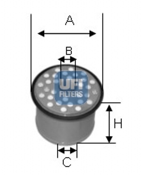 UFI Kraftstofffilter FüR Fiat Scudo Combinato Peugeot 806 CitroëN Berlingo-image