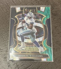 2025 Select Javonte Williams Black & Green Shock Prizm Concourse #97 Cowboys