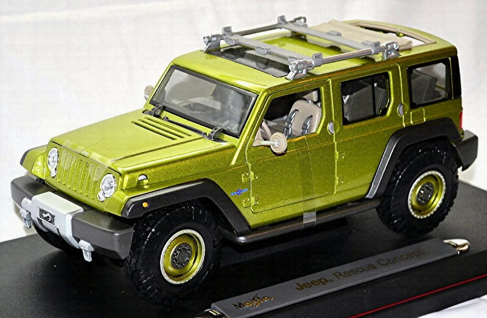 Jeep Rescue Concept 2004 Verde Metálico 1:18 Maisto 36699 - Imagen 2 de 4