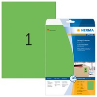 Herma Universal-Etiketten Special, 210 X 297 Mm, GrüN 1 Bis 40 Stk Spare 49%