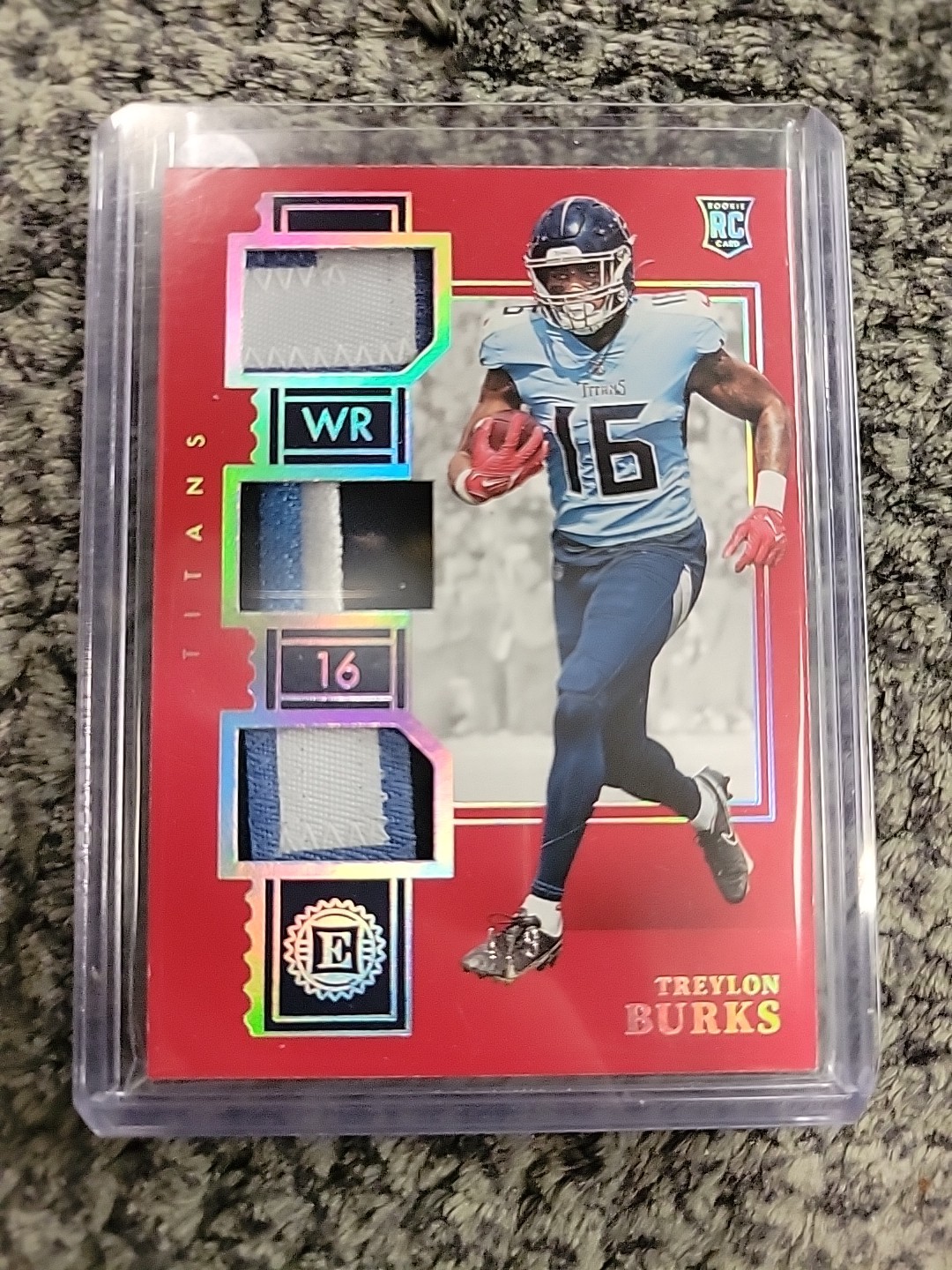 Treylon Burks Rookie Multi-Patch Memorabilia Card