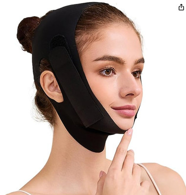 Face Slimming Strap, Double Chin Reducer Band, Graphene V-Line Mask Chin Up Mask