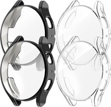 4-Pack Soft TPU Case for Samsung Galaxy Watch 5 44mm Full Around Face Cover