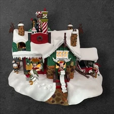 Vintage Danbury Mint Disney Winter Wonderland Santa's Workshop Christmas Decor