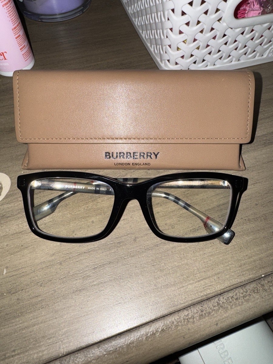 Burberry Square Black Plastic Full Rim Eyeglass Frames with  display picture 1