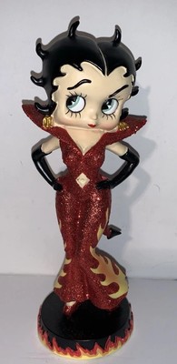 Rare 2009 Westland 20094 Naughty Beep Boop 8  Resin Glitter Flames Statue Figure