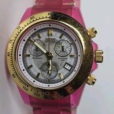 Invicta Ladies Speedway Anatomic Quartz Pink Watch 38mm Swiss Made