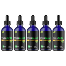 Gluco Zen X Drops, Blood Support and Heart Health Formula- 5 Bottles Official