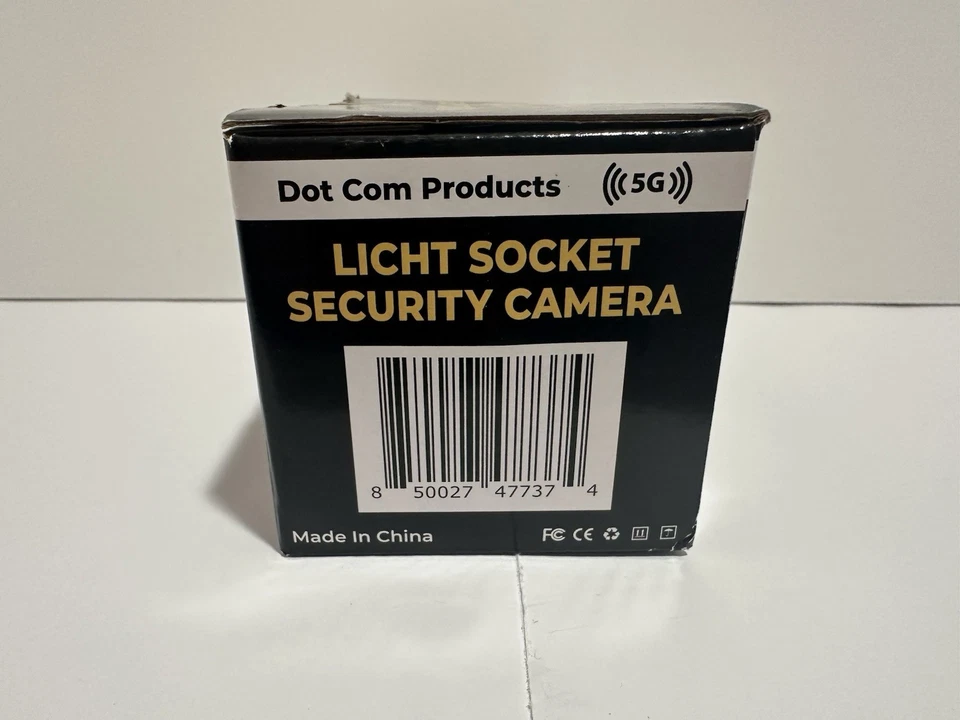 LIGHT SOCKET - SECURITY CAMERA - DOT COM PRODUCTS - 5G - NEW IN BOX - Image 2 of 4