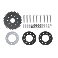36 Teeth Flat Sprocket 9 Bolt Rear Sprocket Metal Alloy For Motorized 