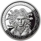 1 oz Proof-like Medusa Silver Round New w CoA 0159 of 3000