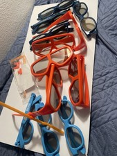 5 Finding Nemo Orange 3 Ice Age and 4 Blue 3d RealD3d Glasses Disney Pixar