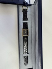 Maurice Lacroix Damen Uhr Quartz Vergoldet Rechteck NOS Neu Leder Ref 56941 Box