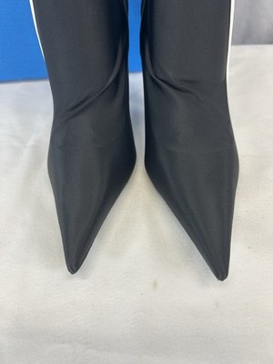 Balenciaga X Adidas Knife Over-The-Knee Black & White Boots Sz US