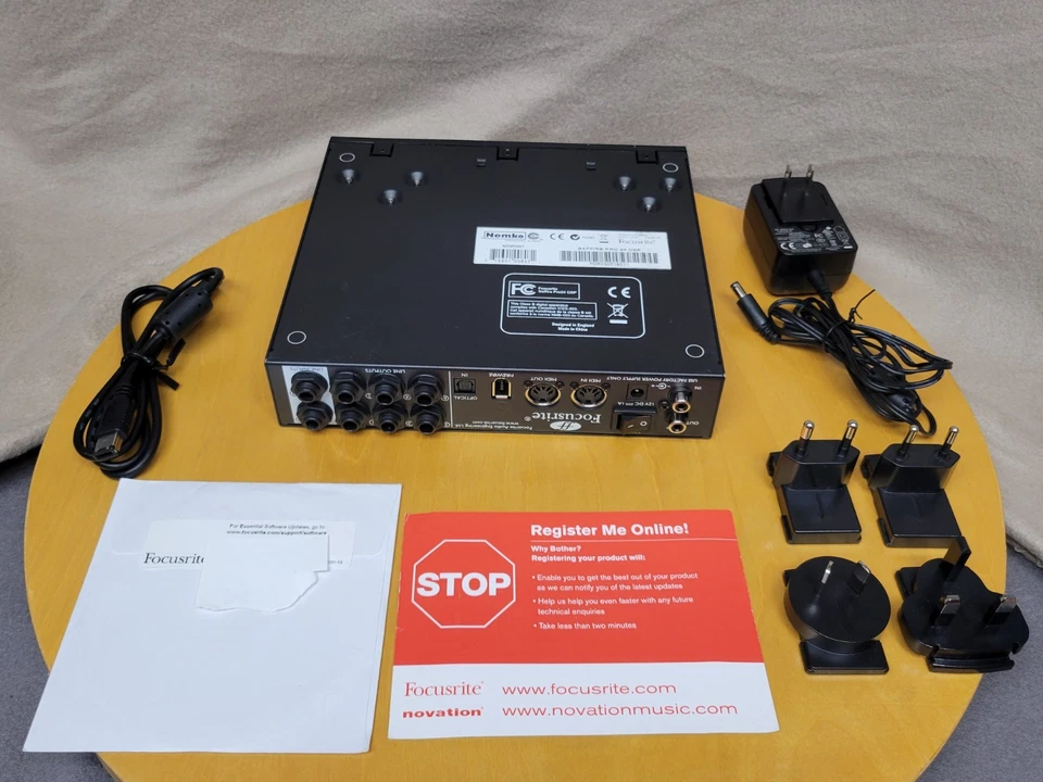 Focusrite Saffire Pro 24 DSP w/VRM FireWire Cable & Travel Power Adaptor & CD - Image 2 of 4