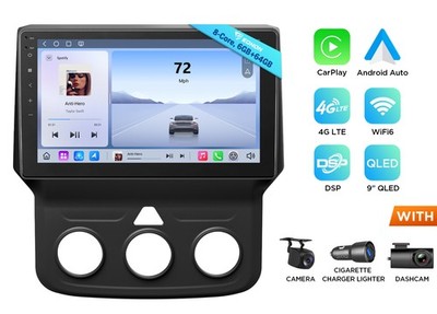 For RAM 1500 Classic 2019-2024 QLED 9''Android Car Stereo 6+64 WiFi 6 CarPlay GPS
