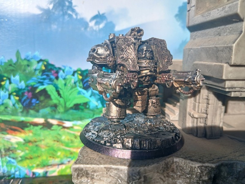 Painted OOP SCI-FI RPG Chaos 40k Combat dreadnought Robot Fan Sculpt warlord