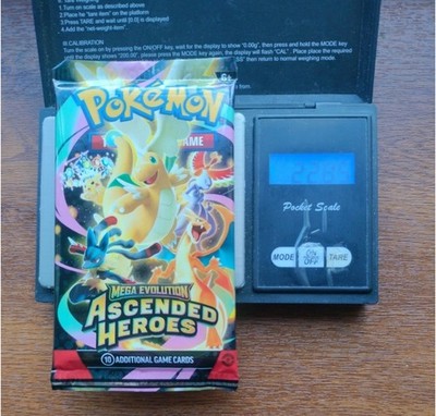 Pokémon Tcg Mega Evolution Ascended Heroes Heavy 22,85g Booster Pack Neu Sealed