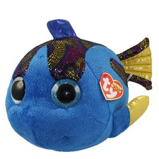 TY Beanie Boos - AQUA the Fish (Glitter Eyes) (LARGE Size - 20 inch) - MWMTs Boo
