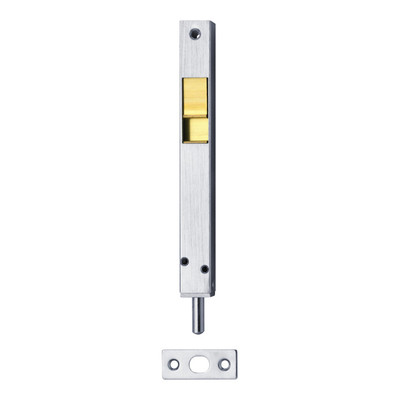 DENI Rohrkantriegel Riegel Türverschluss Stahl silberfarben 100mm 4 STÜCK