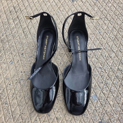 Stuart Weitzman Bria 35 Block Heel Pumps