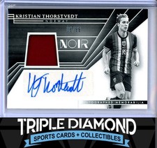 2024-25 Panini Noir Kristian Thorstvedt Patch Auto Black & White #06/99 G7
