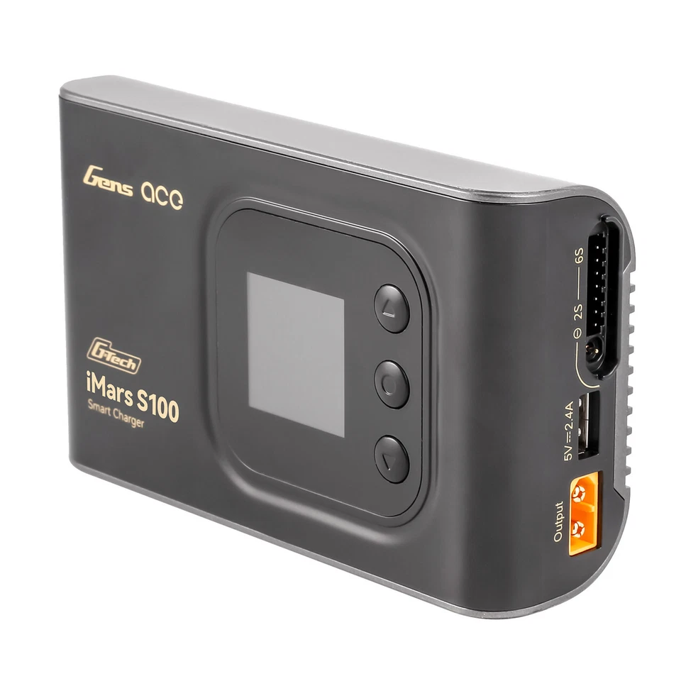 Gens Ace iMars S100 G-Tech AC Balance RC Battery Ladegerät-Black DE  - Bild 4 von 4