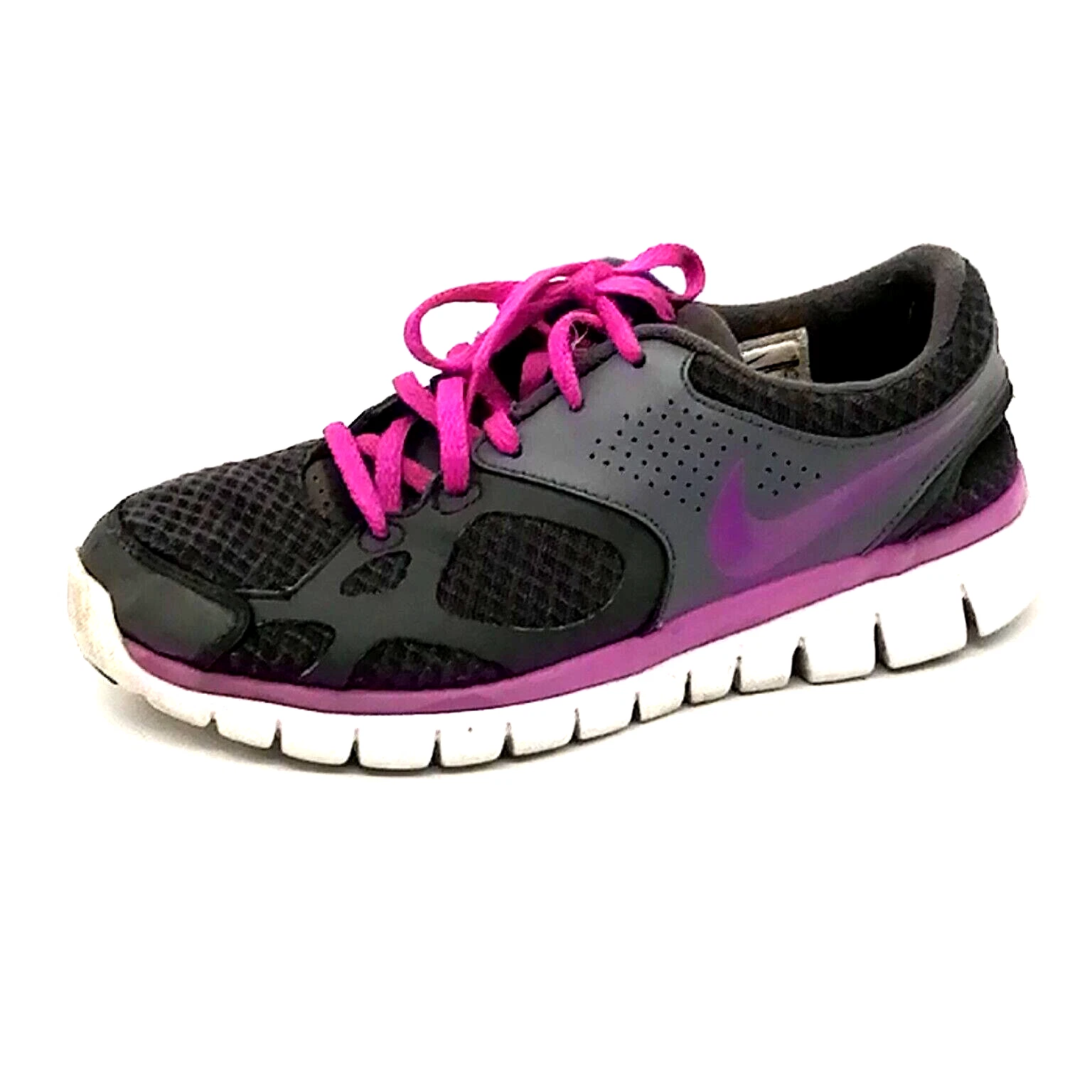Sneaker da donna Nike grigio viola stringate scarpe da passeggio punta rotonda top basso 7 5