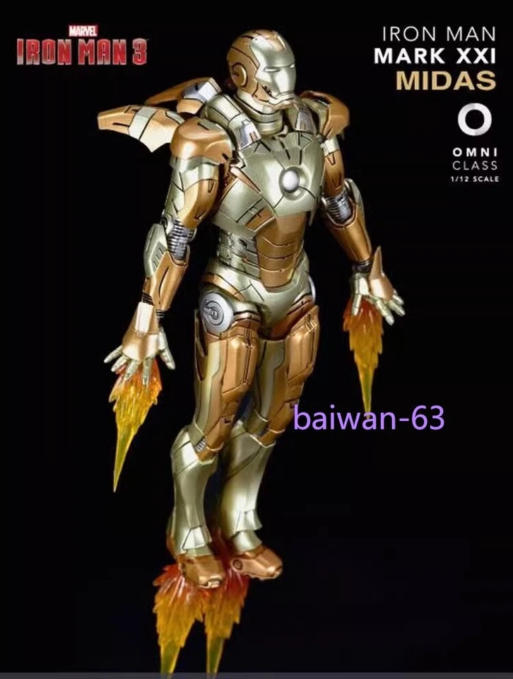 Comicave Iron Man MARK XXI Mark21 MK21 Alloy Diecast Action Figure Led Toys 1/12 - Image 4 of 4