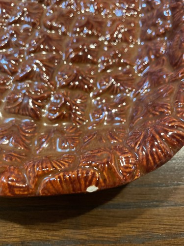 Lot Of 2 Vintage Pineapple Shaped Serving Dish, 16 In / 13 In Long 1356 - Picture 3 of 12