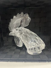 Lalique Paris Crystal TETE DE COQ Rooster Head Figurine Code 1180700