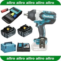 Makita Akku-Schlagschrauber DTW1002RTJ, 2 Akkus 5,0 Ah + Lg + Nuss-Satz & Makpac