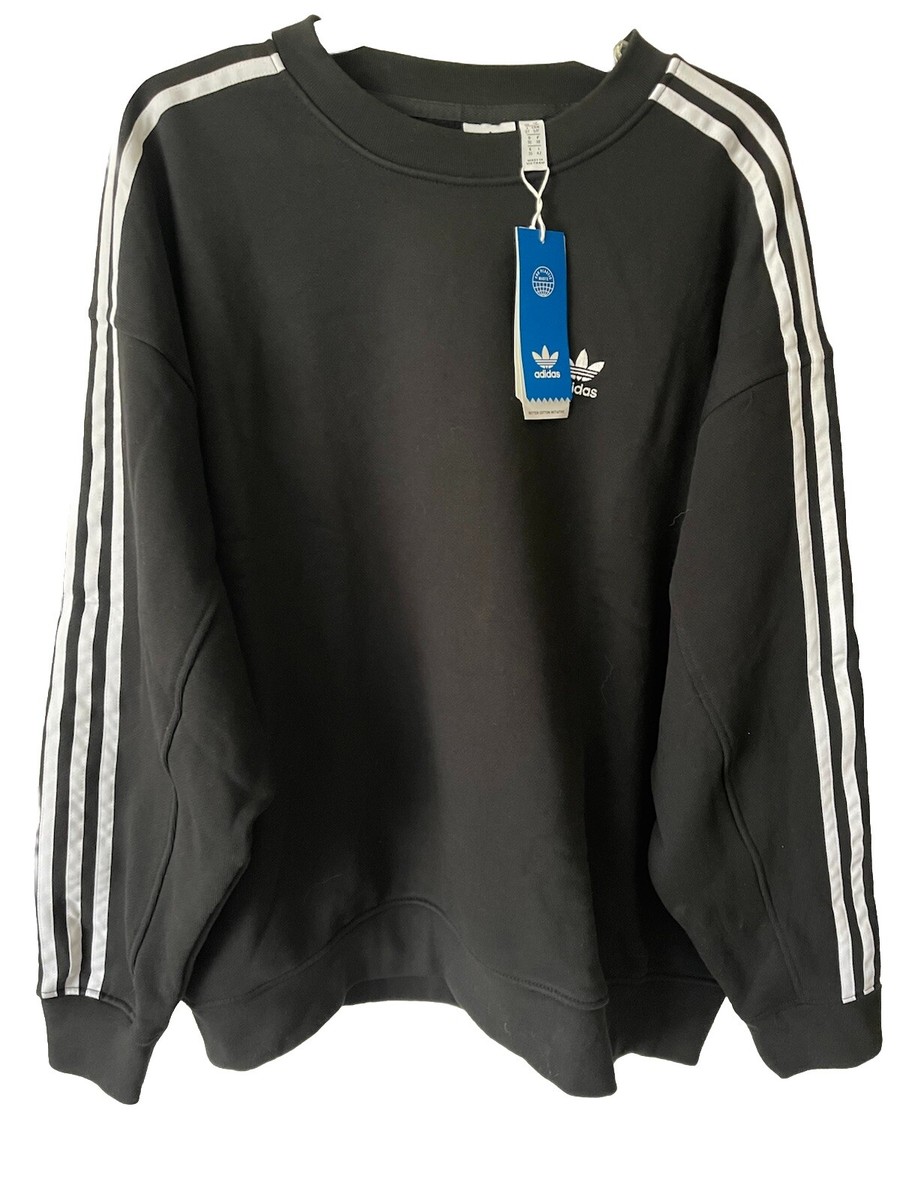 その他 adidas FW25 OVERSIZED CREWNECK (IY1834 BLACK) adidas Essentials Fleece Long Oversized Crew Sweatshirt