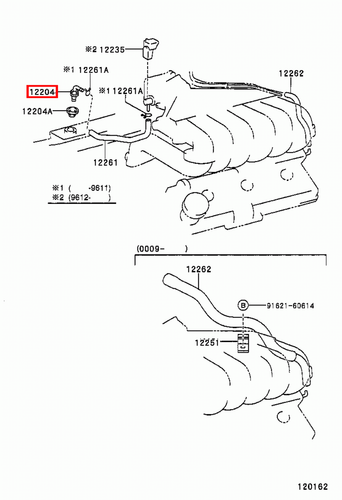 Genuine Toyota Prado 120 90 Series VZJ 5VZ 3.4 Petrol PCV Valve - Picture 14 of 14