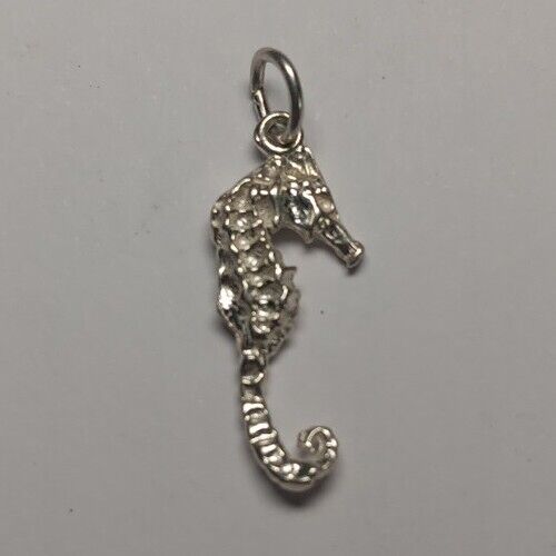 Mens Fine Jewelry Pendant Charm Seahorse Fishing … - image 1