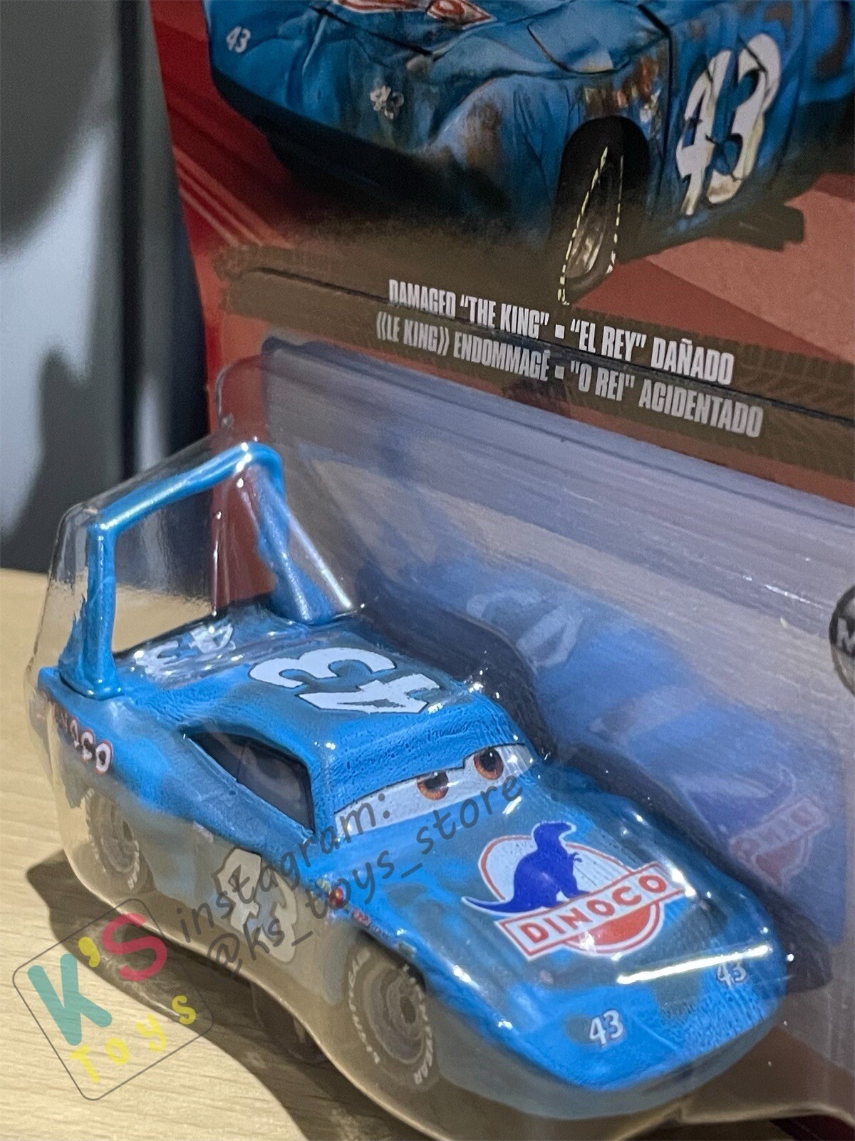 disney pixar cars diecast Damaged King 2022 Thailand Released