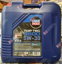 Image of Liqui Moly 5w30 Top Tec 4600 Engine Oil ACEA C3 dexos2 BMW-LL VW MB 20 litres
