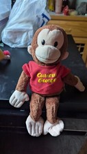 GUND Curious George Plush Stuffed Animal Red Shirt Universal Studios  Excellent 