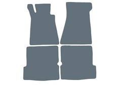 GRAPHIT Fußmatten für Mercedes SL R107 Cabrio 1971-1989