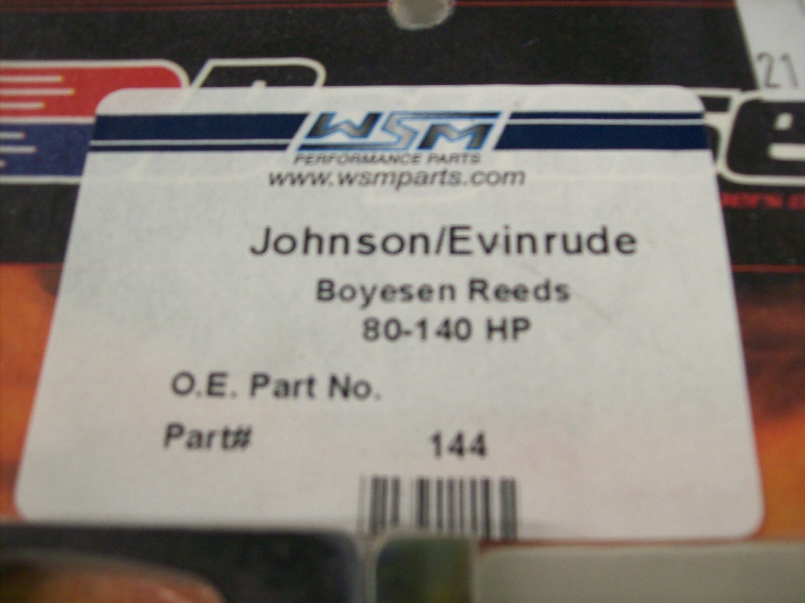 Evinrude Johnson Boyesen Performance Reeds 144 85-140hp V4 Crossflow ...