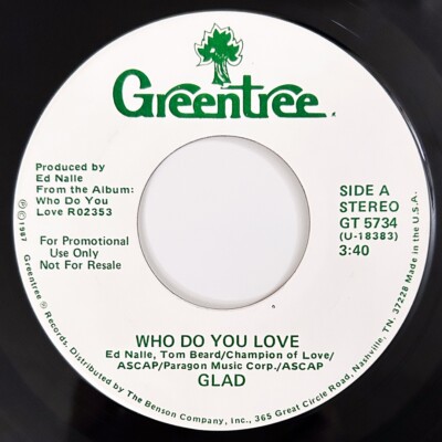 GLAD Who Do You Love, Rare Xian 45 Pop Boogie Funk, Modern Soul, Greentree, Hear
