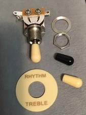 USA Seller 3 Way Switch Selector Plate Les Paul Epiphone Ltd  3way Cream Black !