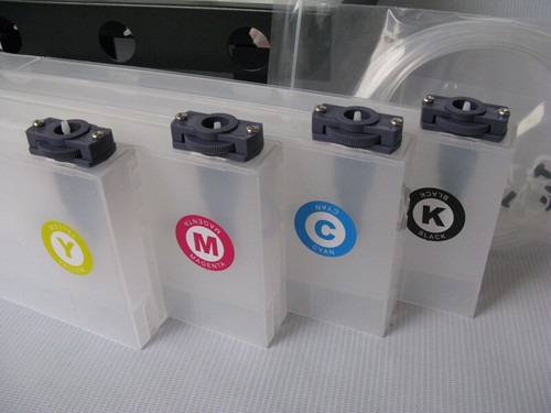 Continuous Bulk Ink Supply System CISS for Roland FJ540 - 4 Bottles,4 Cartridges - Picture 2 of 8