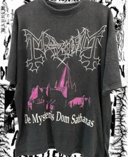 Vintage Mayhem Tshirt Black Metal Cotton Unisex Tshirt For Men Women KH11819