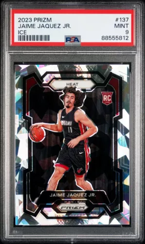 2023-24 Panini Prizm Basketball #137 (Ice Prizm)  JAIME JAQUEZ JR.  {PSA MINT 9}