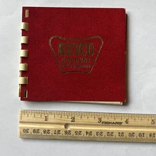 1963 REVCO DISCOUNT DRUG CENTERS MINI PHOTO ALUM WITH MAN RAPPELLING BUILDING