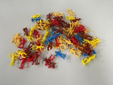 Lot Of Plastic Vintage MPC Cowboys Indians Mix. 75 Pieces Marx Timmee Lido Type