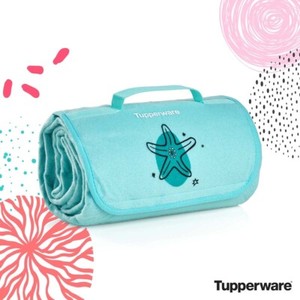 Tupperware Utopic Shore Picnic Easy Carrying Mat Blanket - New - Rare