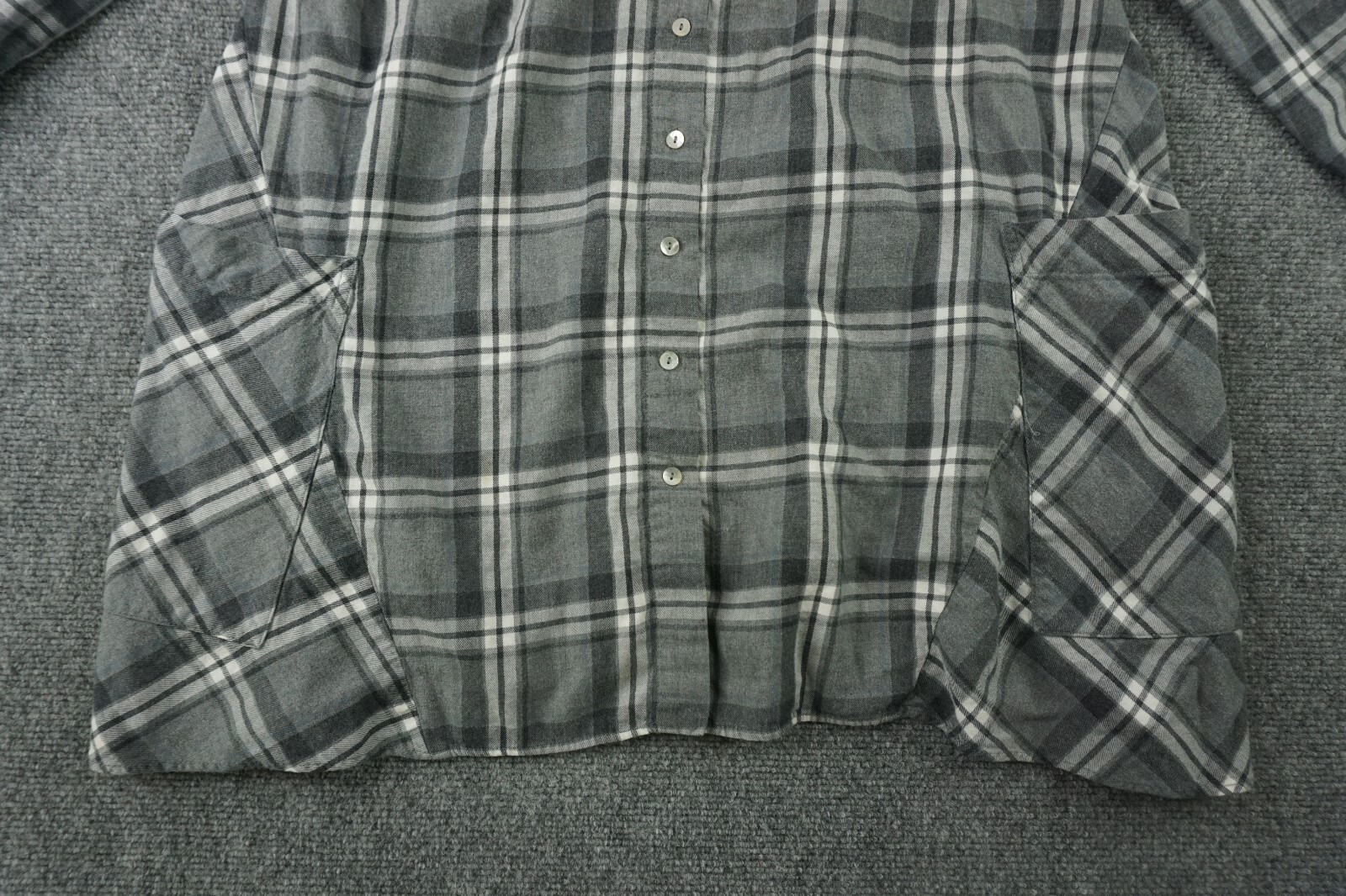 Zara Basic Flannel Button Front Shirt Womens Med … - image 5