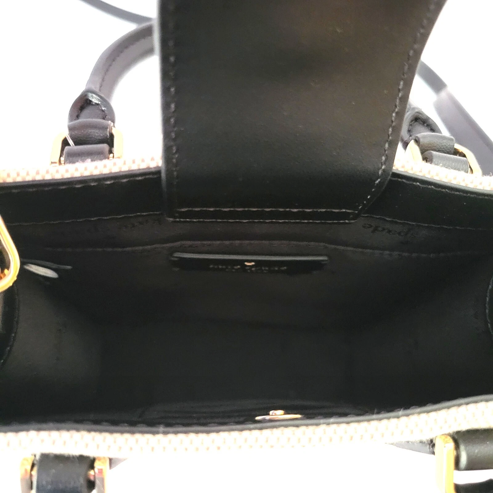 Borsa a tracolla Kate Spade KK235 Ellie tela mini tote borsa a mano nera multi
